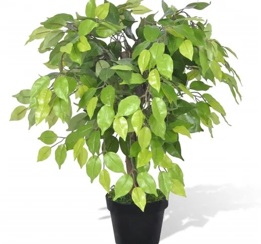 vidaXL Ficus Nano Artificiale con Vaso 60 cm