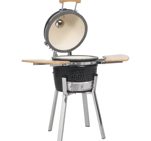 vidaXL Griglia Barbecue Kamado Affumicatore in Ceramica 81 cm