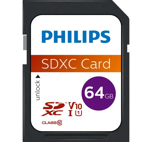 Philips Scheda di Memoria SDXC 64GB UHS-I U1 V10
