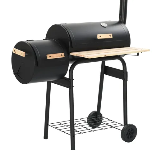 vidaXL Barbecue Classico Affumicatore a Carbonella