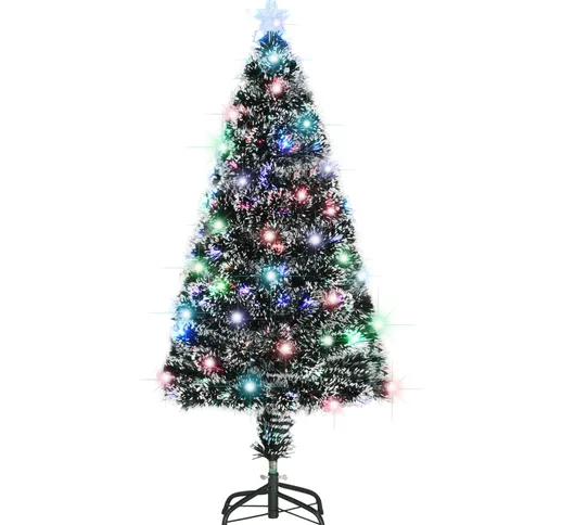 vidaXL Albero di Natale Artificiale con Supporto/LED 120 cm 135 Rami