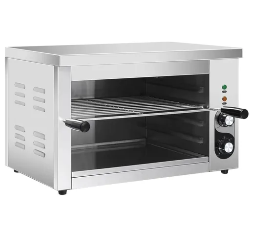 vidaXL Griglia Salamander Elettrica Gastronorm 3000 W Acciaio Inox