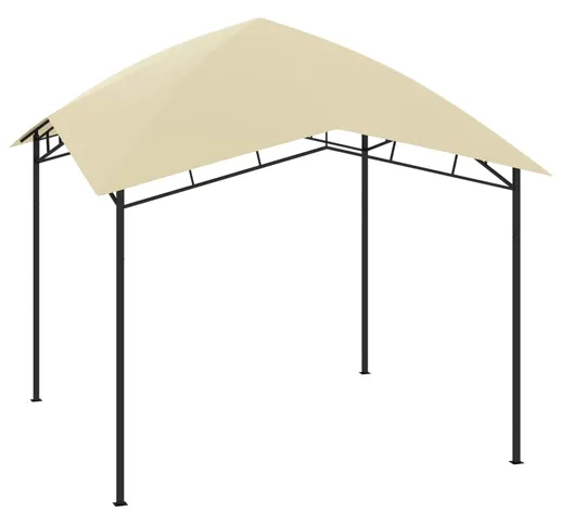 vidaXL Gazebo da Giardino 3x3x2,9 m Crema 180 g/m²