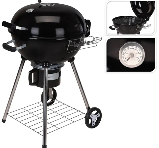 ProGarden Barbecue a Griglia con Bollitore 68 x 57 x 99 cm