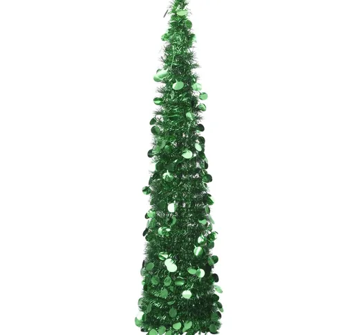vidaXL Albero di Natale Artificiale Apribile Verde 180 cm PET