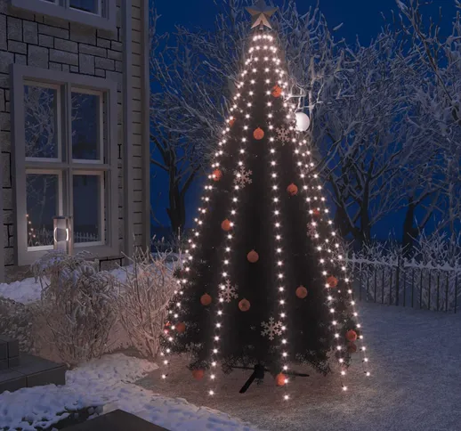 vidaXL Rete di Luci per Albero di Natale con 300 LED 300 cm