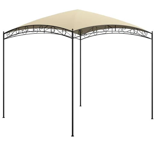 vidaXL Gazebo 3x3x2,65 m Crema 180 g/m²