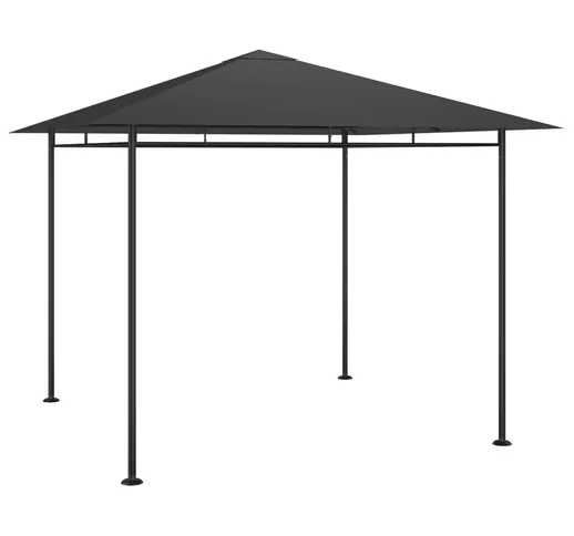 vidaXL Gazebo 3x3x2,7 m Antracite 180 g/m²