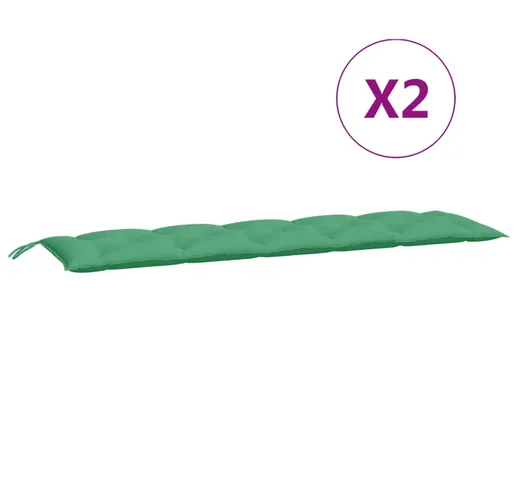 vidaXL Cuscino per Panca Verde 180 cm in Tessuto Oxford