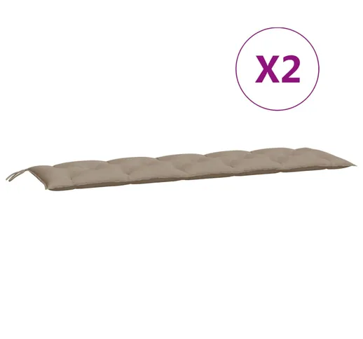 vidaXL Cuscino per Dondolo Grigio Talpa 180 cm in Tessuto