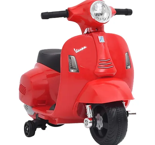 vidaXL Motocicletta per Bambini Elettrica Vespa GTS300 Rossa