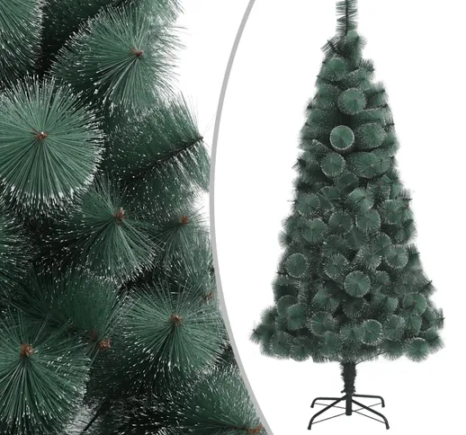 vidaXL Albero di Natale Artificiale con Supporto Verde 180 cm PET