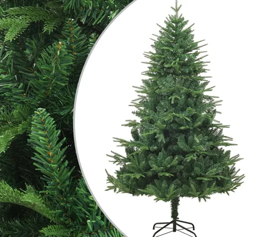 vidaXL Albero di Natale Artificiale Verde 180cm PVC e PE