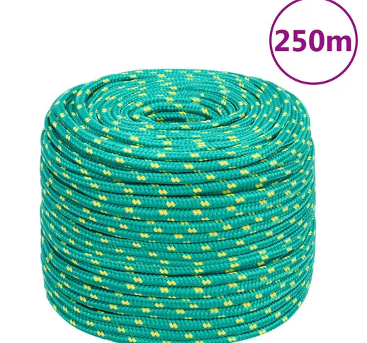 vidaXL Corda Nautica Verde 10 mm 250 m in Polipropilene