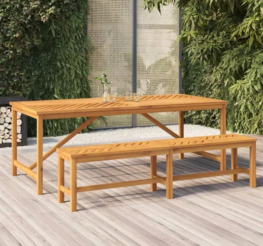 vidaXL Panca da Giardino 180 cm in Legno Massello di Acacia