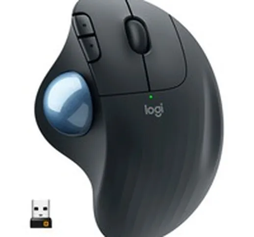Ergo M575 mouse Mano destra Wireless a RF + Bluetooth Trackball 2000 DPI