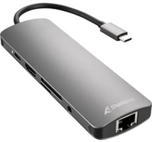 USB 3.0 Type C Combo Adapter scheda di interfaccia e adattatore HDMI, RJ-45, USB 3.2 Gen 1...