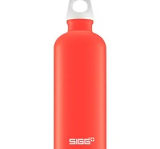 Lucid Scarlet Touch Uso quotidiano 600 ml Alluminio Arancione, Bianco, Bottiglia di acqua