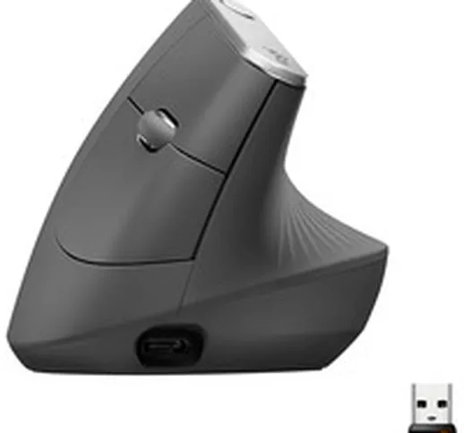 MX Vertical mouse Mano destra Wireless a RF + Bluetooth Ottico 4000 DPI