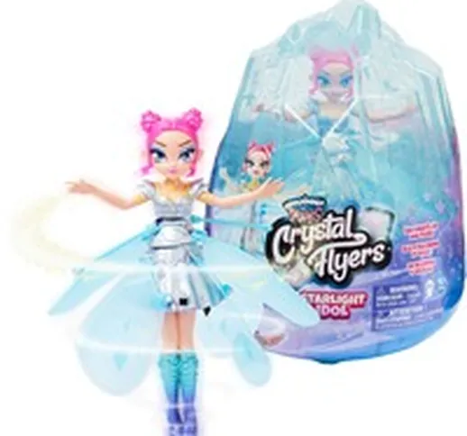 Hatchimals Pixies_Fatina Volante Crystal Flyer in versione PopStar, per Bambini dai 6 Anni...