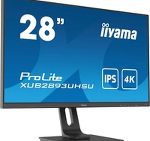 ProLite XUB2893UHSU-B1 Monitor PC 71,1 cm (28") 3840 x 2160 Pixel 4K Ultra HD LED Nero, Mo...