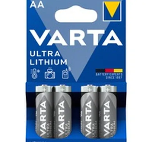 4x AA Lithium Batteria monouso Stilo AA Litio