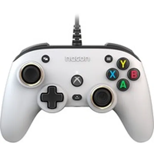 Pro Compact Controller Bianco USB Gamepad Xbox One, Xbox Series S, Xbox Series X
