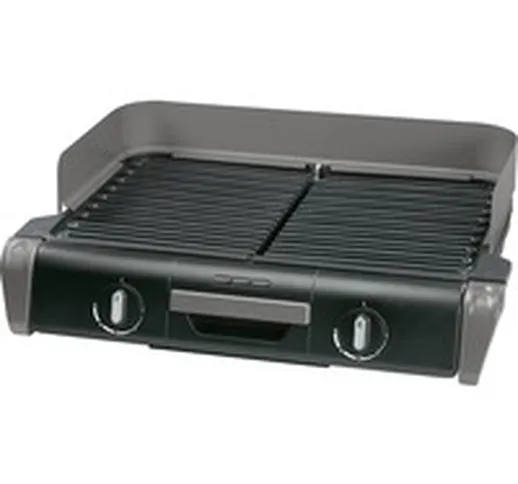 TG8000 barbecue per l''aperto e bistecchiera Grill Elettrico Nero, Argento 2400 W, Griglia