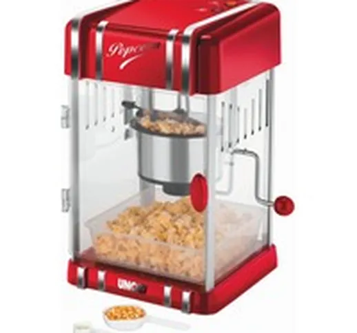 Retro macchina per popcorn 300 W Rosso, Argento