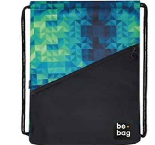 be.bag be.daily zaino Borsa con chiusura a cordoncino Nero, Blu, Verde Poliestere