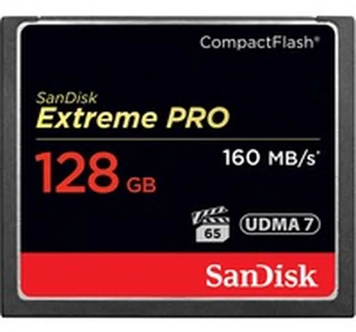 128GB Extreme Pro CF 160MB/s memoria flash CompactFlash, Scheda di memoria