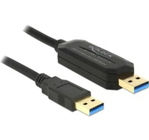 1.5m, USB 3.0-A - USB 3.0-A cavo USB 1,5 m USB 3.2 Gen 1 (3.1 Gen 1) USB A Nero