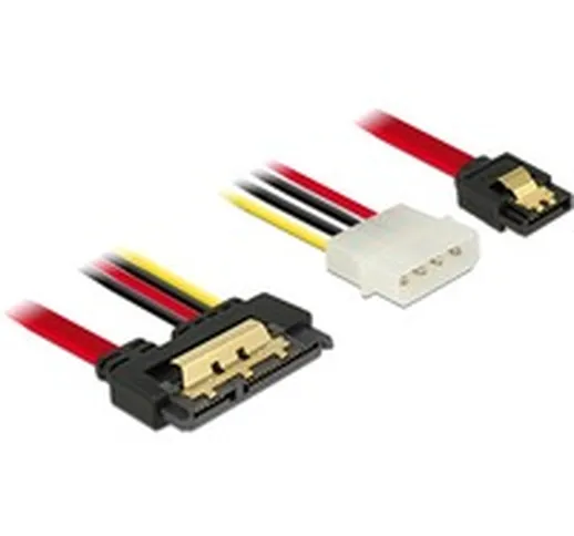 85230 cavo SATA 0,3 m SATA 7-pin + Molex (4-pin) SATA 22-pin Nero, Adattatore