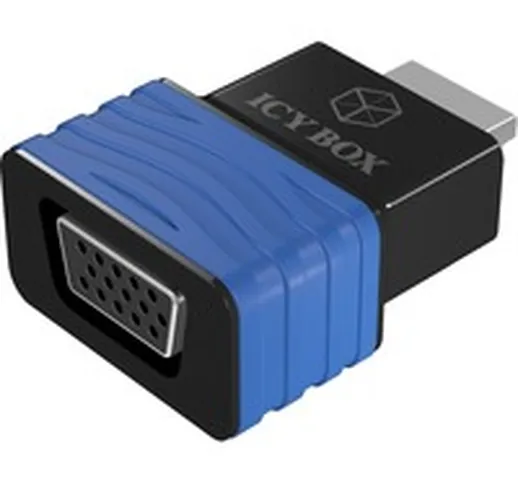 HDMI - VGA, M/F Nero, Blu, Adattatore