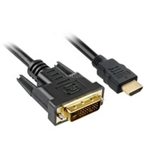 4044951015221 cavo e adattatore video 3 m HDMI DVI-D Nero