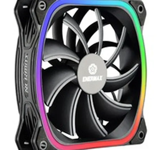 SquA RGB Case per computer Ventilatore 12 cm Nero, Ventola