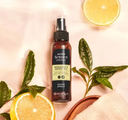 Avon Spray profuma-ambienti al Bergamotto e Tè Verde Essence 