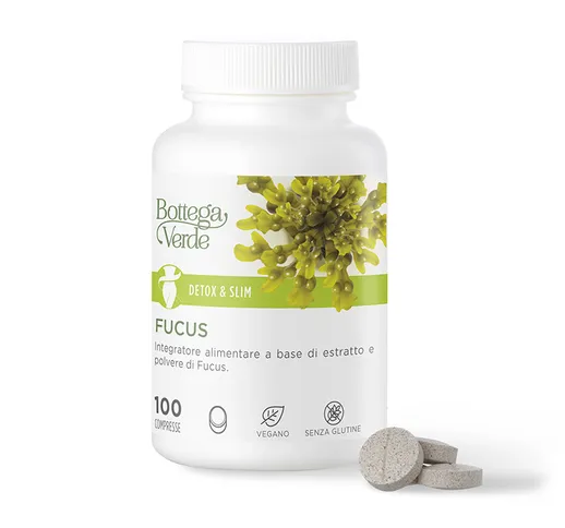 Detox & Slim - Fucus - Integratore alimentare a base di estratto vegetale di Fucus. (100 c...