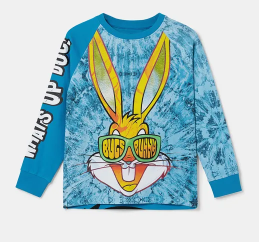 Maglietta cotone illustrazione Bugs Bunny - BLUE - 13/14