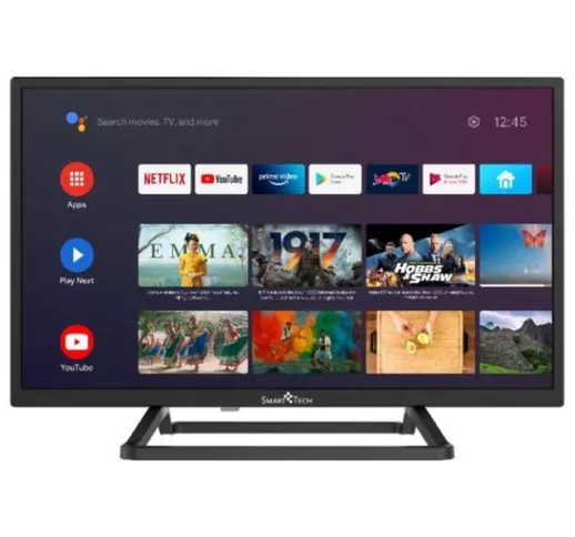 Smart tech tv led 24ha10t3 24 pollici hd smart tv android 9.0 quad core 1g/8g dolby audio...