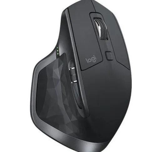  mx master 2s mouse wireless - utilizzo su qualsiasi superficie, scorrimento iperveloce, e...