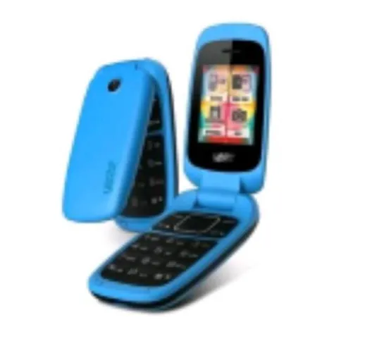 Cellulare yezz classic c50 1.8 clamshell radio fm bluetooth dual sim cyan blue upyec50bv2