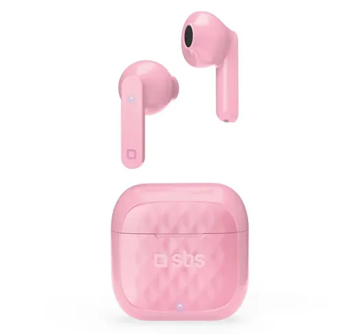 Sbs auricolari con microfono bluetooth air free rosa