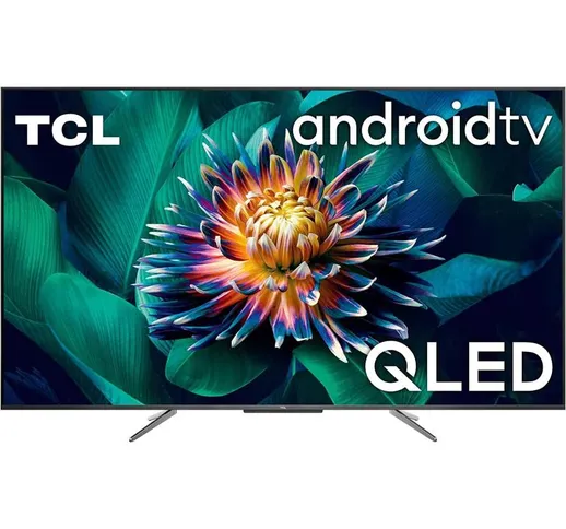 Tcl serie p63 smart tv 50 qled ultra hd 4k con hdr e android tv nero