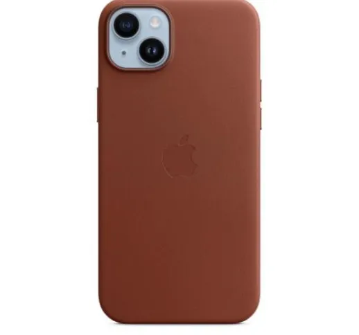  iphone 14 plus cover con magsafe in pelle terra d`ombra