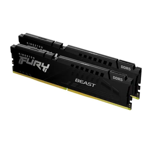  fury beast kit memoria ram 2x32gb tot 64gb 5.600mhz tipologia dimm tecnologia ddr5