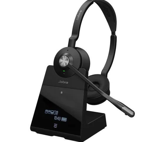 Jabra engage 75 stereo auricolare con microfono sull`orecchio dect / bluetooth wireless nf...