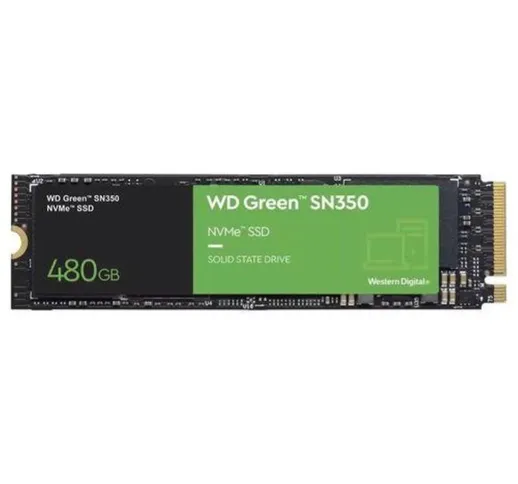 Western digital wd green sn350 nvme wds480g2g0c ssd 480gb interno m.2 2280 pci express 3.0...