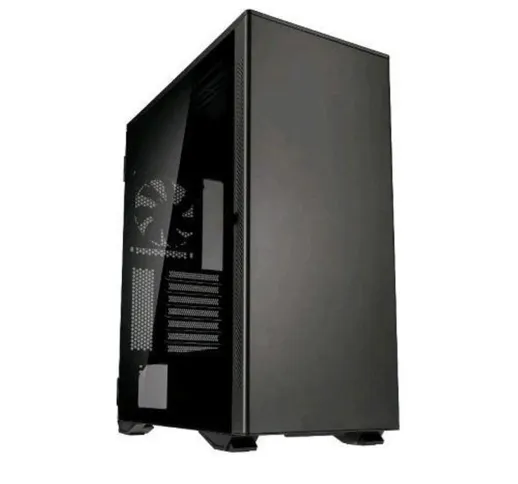 Kolink stronghold barricade case middle tower minitx/matx/atx/e-atx pannello laterale in v...