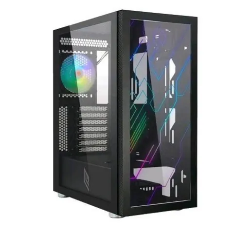 Noua utopia f15 case mid-tower atx micro-atx mini-itx pannello laterale e frontale argb in...